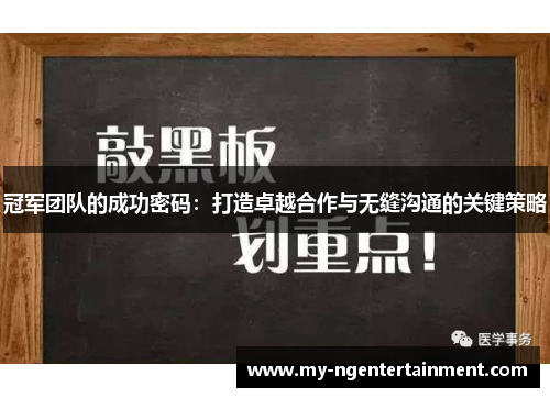 冠军团队的成功密码:打造卓越合作与无缝沟通的关键策略